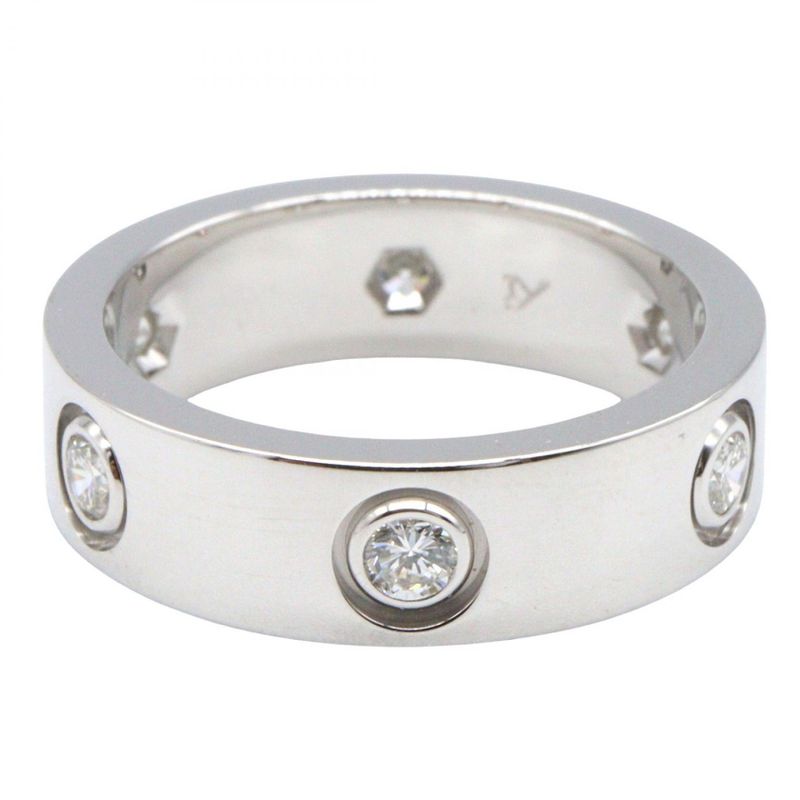 Cartier Ring - Love Ring 6pd B4032552 18k White Gold (white Gold) Diamond Love