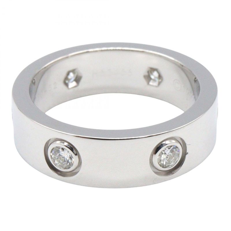 Cartier Ring - Love Ring 6pd B4032552 18k White Gold (white Gold) Diamond Love