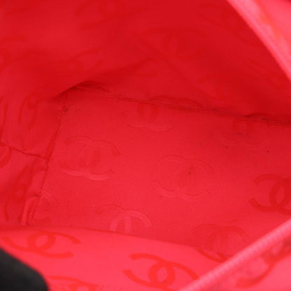 Chanel Tote Bag Cambon Line Medium White Black Leather Patent Leather Cambon