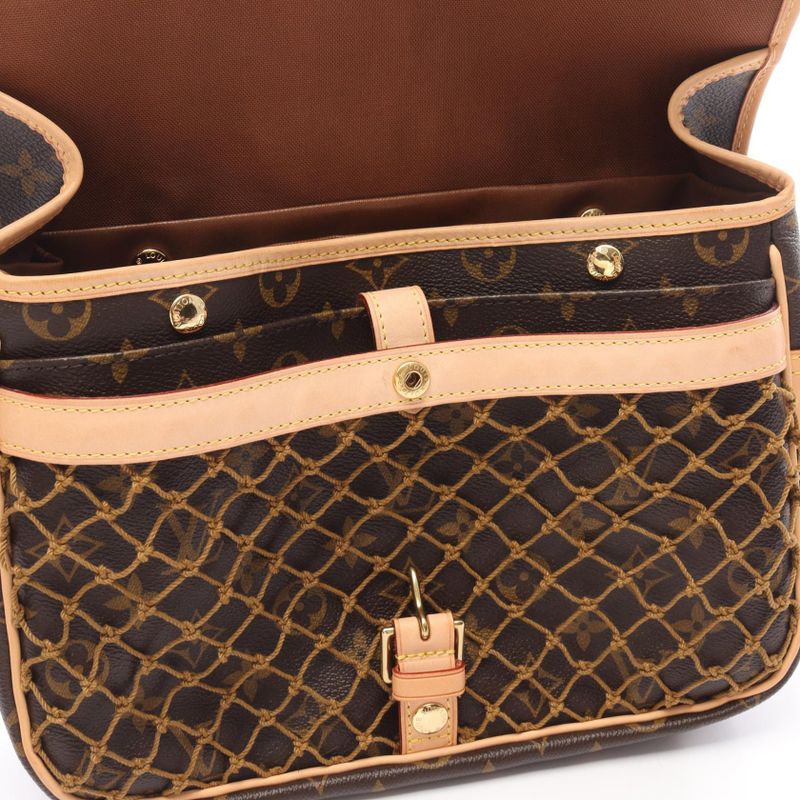 Louis Vuitton Shoulder Bag Congo PM Monogram M40117 PVC Coated Canvas Leather