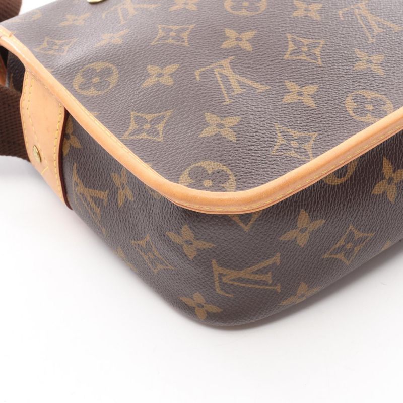 Louis Vuitton Shoulder Bag Congo PM Monogram M40117 PVC Coated Canvas Leather