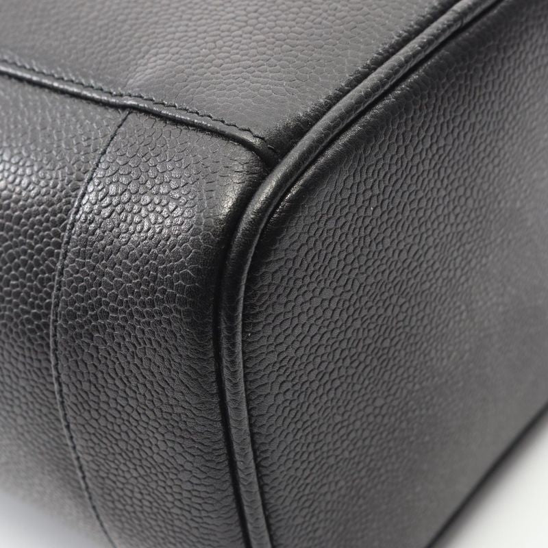 Chanel Handbag Coco Mark Black Caviar Skin (grained Calf) Coco Mark Vertical