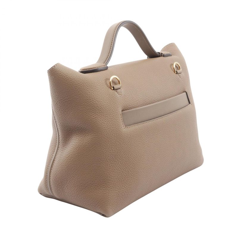 Hermes Handbag Sac van Cattle 24 29 075240cc Beige de Waemar Etouffe Other Sac