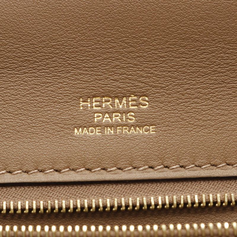Hermes Handbag Sac van Cattle 24 29 075240cc Beige de Waemar Etouffe Other Sac