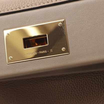 Hermes Handbag Sac van Cattle 24 29 075240cc Beige de Waemar Etouffe Other Sac