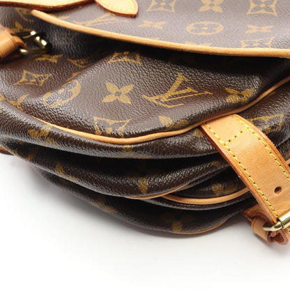 Louis Vuitton Shoulder Bag Saumur 30 Monogram M42256 PVC Coated Canvas Leather