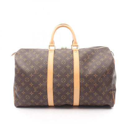 Louis Vuitton Boston Bag Keepall 45 Monogram M41428 PVC Coated Canvas Leather