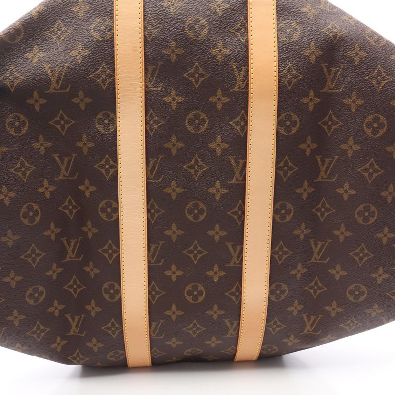 Louis Vuitton Boston Bag Keepall 45 Monogram M41428 PVC Coated Canvas Leather