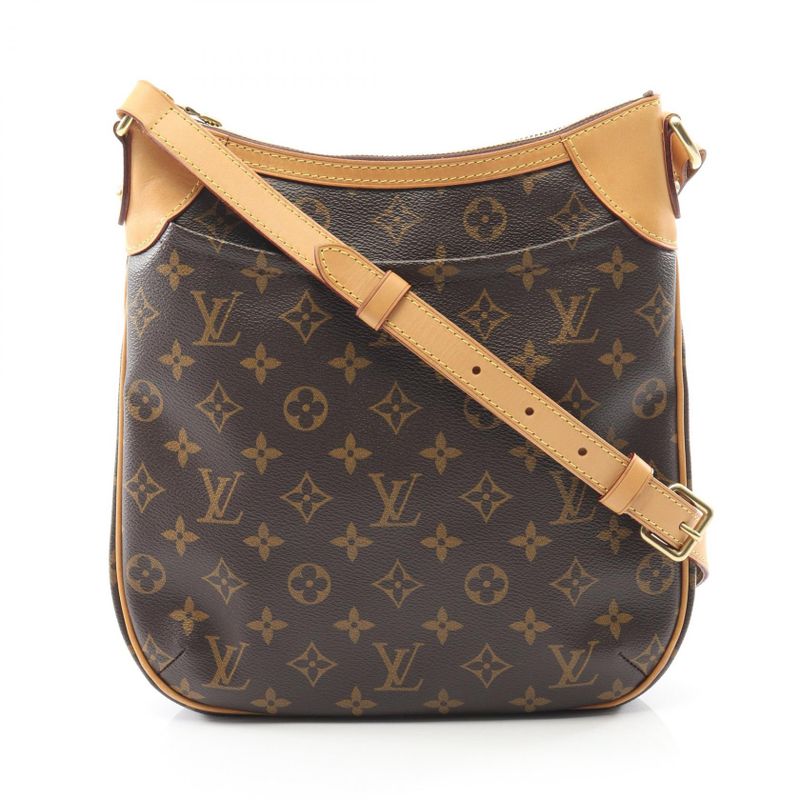 Louis Vuitton Shoulder Bag Odeon PM Monogram M56390 PVC Coated Canvas Leather