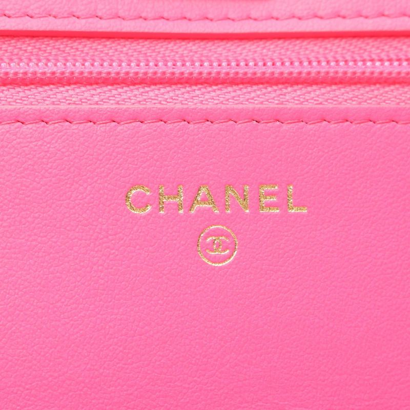 Chanel Shoulder Bag Matelasse Ap3694 Fuchsia Pink Caviar Skin (grained Calf)