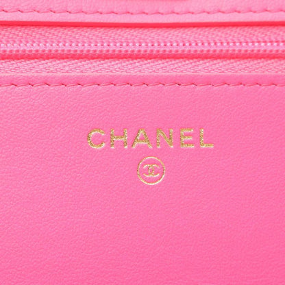 Chanel Shoulder Bag Matelasse Ap3694 Fuchsia Pink Caviar Skin (grained Calf)