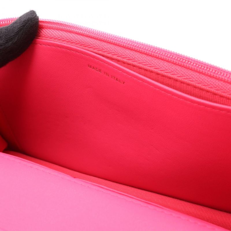 Chanel Shoulder Bag Matelasse Ap3694 Fuchsia Pink Caviar Skin (grained Calf)