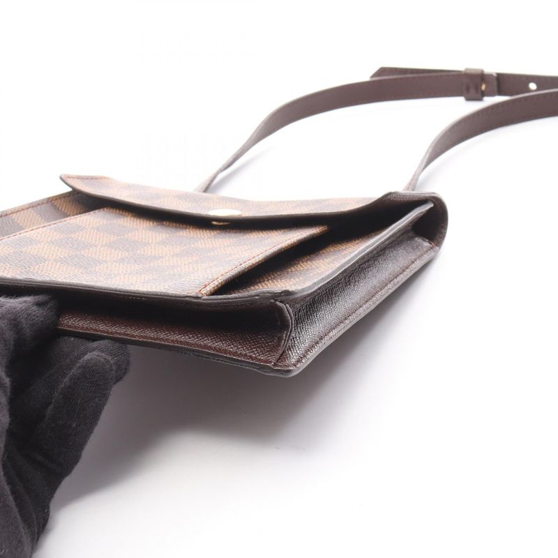 Louis Vuitton Shoulder Bag Pimlico Damier Ebene N45272 PVC Coated Canvas