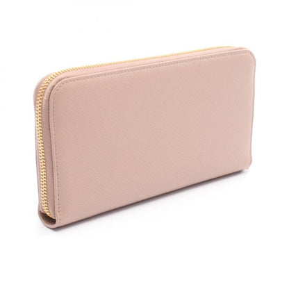 Prada Round Long Wallet Saffiano Multic 1ml506 Pink Beige Saffiano Leather
