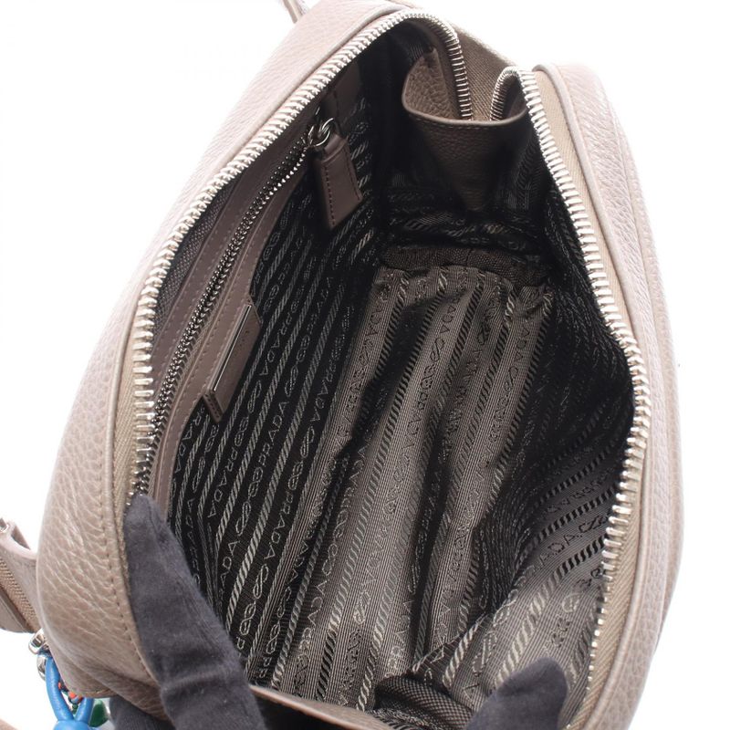 Prada Shoulder Bag Vitello Daino 2vh181 Glazed Leather Shoulder Bag with Trick