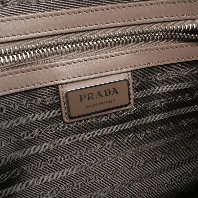 Prada Shoulder Bag Vitello Daino 2vh181 Glazed Leather Shoulder Bag with Trick