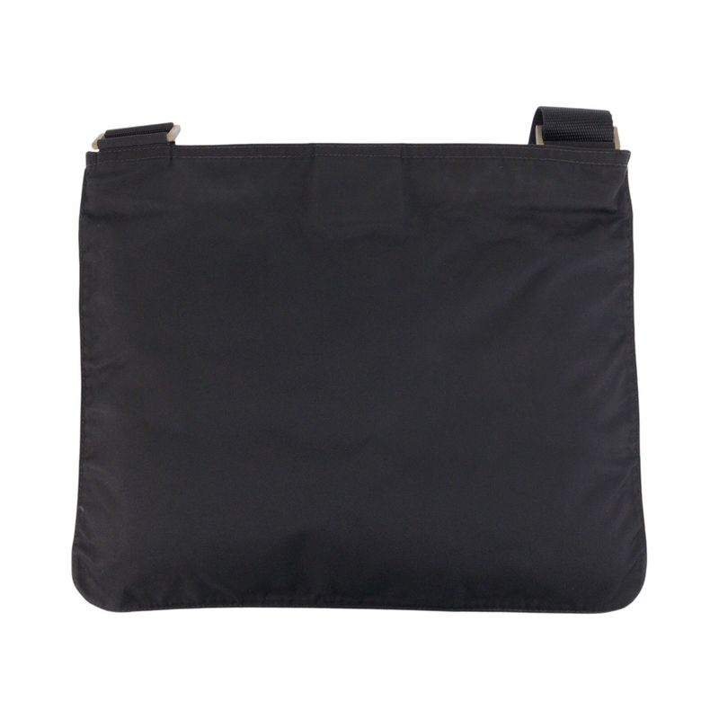 Prada Tessuto Triangle Logo Plate Black Nylon Shoulder Bag Messenger Bag Women