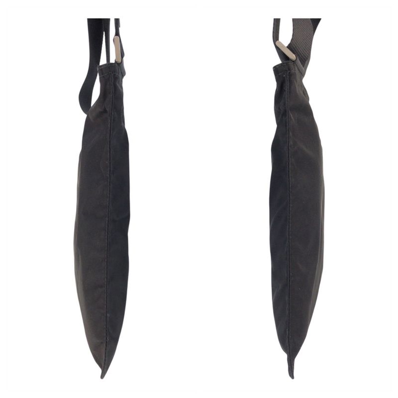 Prada Tessuto Triangle Logo Plate Black Nylon Shoulder Bag Messenger Bag Women