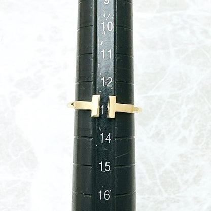 Tiffany & Co T-Wire Yellow Gold Ring Approx 13 U