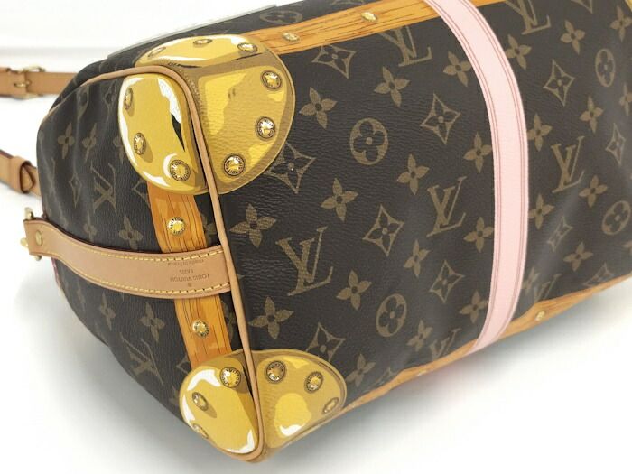 Louis Vuitton 2-Way Shoulder Handbag Monogram Summer Trunk Collection Speedy