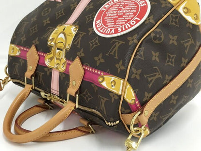 Louis Vuitton 2-Way Shoulder Handbag Monogram Summer Trunk Collection Speedy