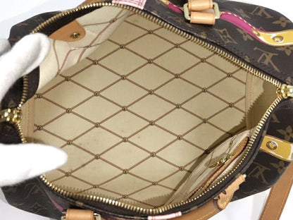 Louis Vuitton 2-Way Shoulder Handbag Monogram Summer Trunk Collection Speedy