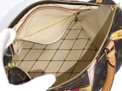 Louis Vuitton 2-Way Shoulder Handbag Monogram Summer Trunk Collection Speedy