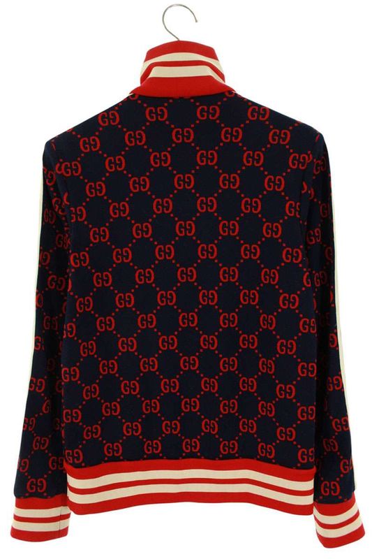 Gucci 496919 X9l13 GG Jacquard Jersey Track Jacket Blouson Men's XS