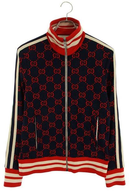 Gucci 496919 X9l13 GG Jacquard Jersey Track Jacket Blouson Men's XS