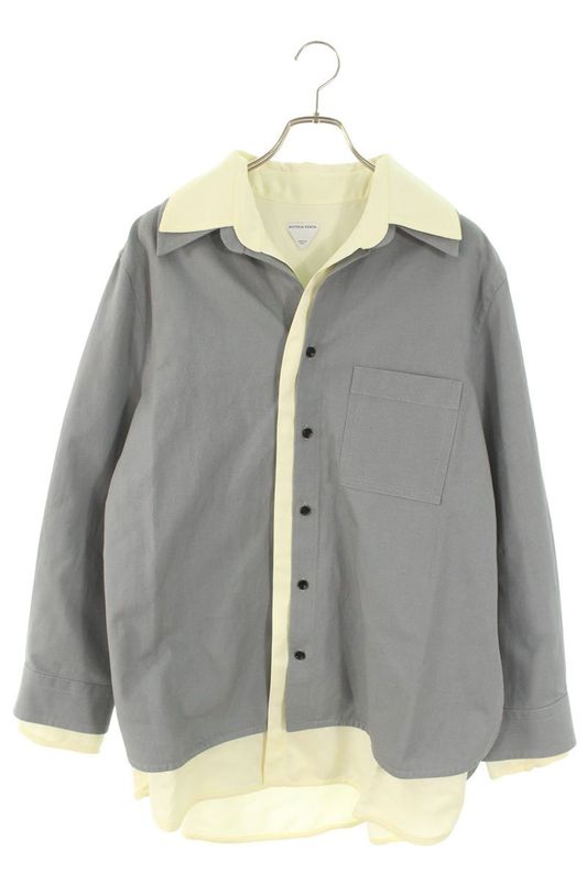 Bottega Veneta 23SS 739115 V32m0 Relaxed Fit Linen Double Long Sleeve Shirt Men