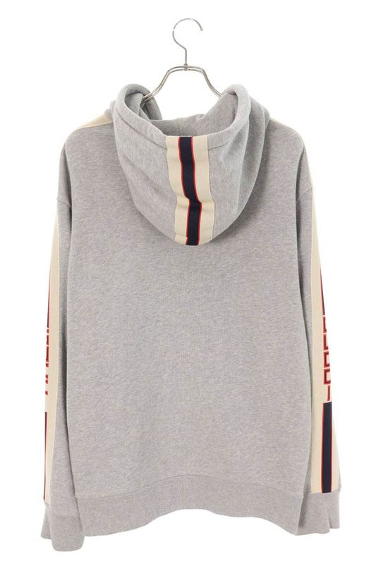 Gucci 490250 X9i97 Sideline Logo Zip Up Hoodie Men's XL