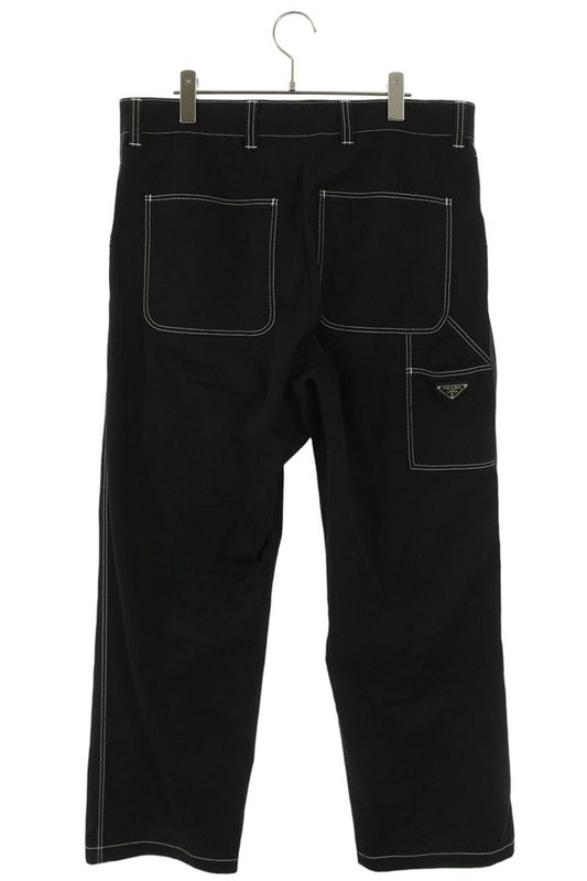 Prada Sph291 S232 108I Triangle Plate Cargo Long Pants Men 50