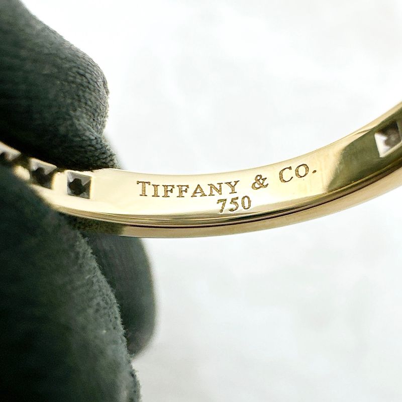 Tiffany & Co Full Eternity Diamond Yellow Gold Ring Approx Size 8 U