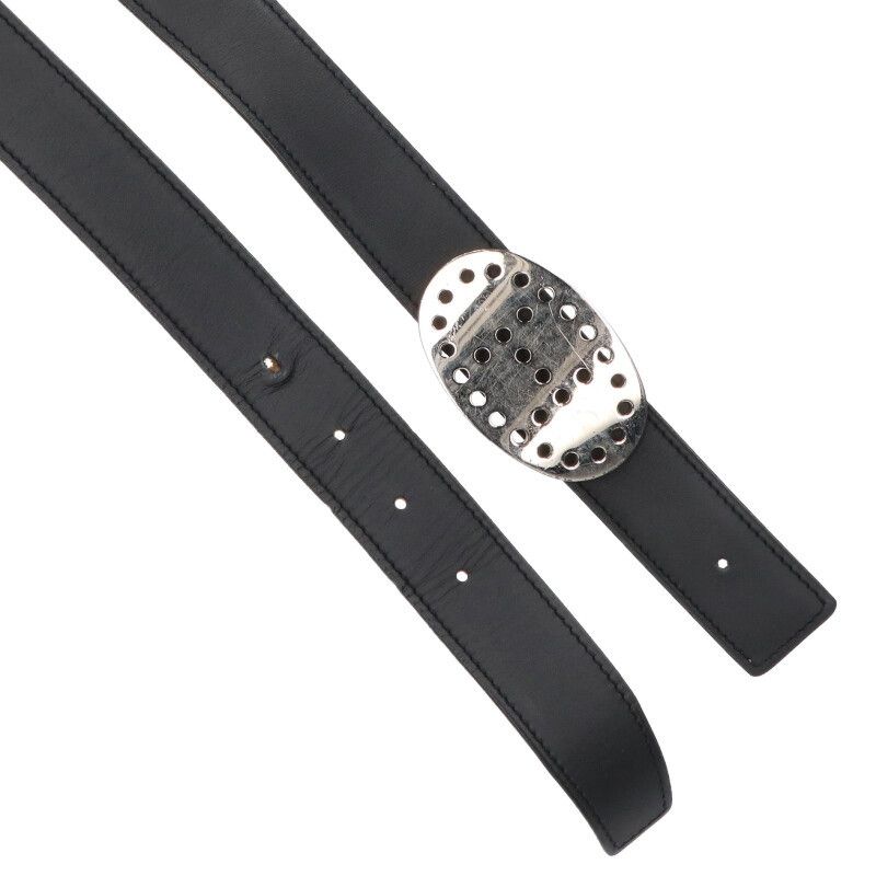 Hermes Evelyn □I Engraved Leather H Buckle Belt Men 95