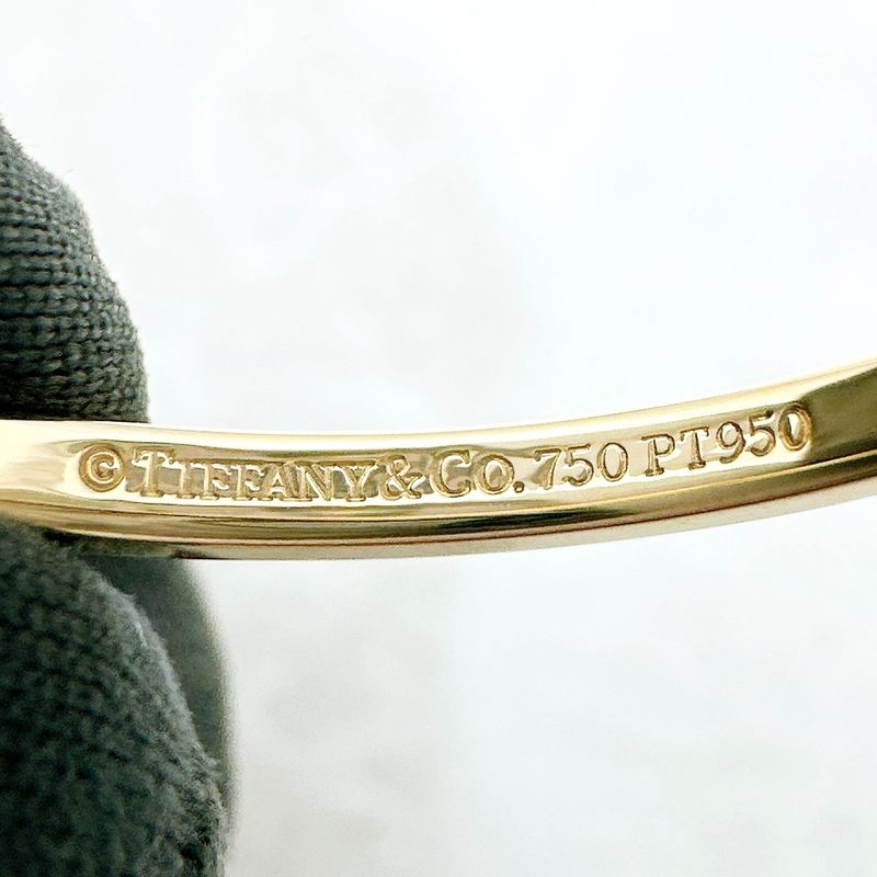 Tiffany & Co Lucida Yellow Gold Platinum Combination Ring Approx 20 U