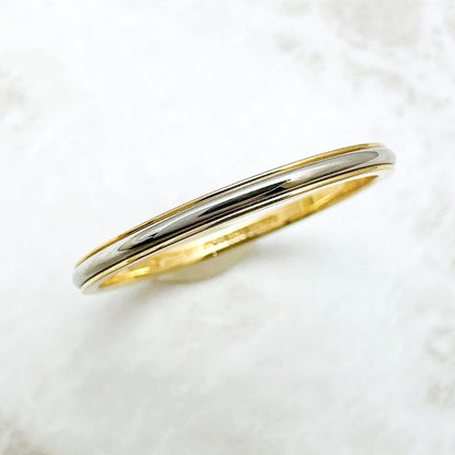 Tiffany & Co Lucida Yellow Gold Platinum Combination Ring Approx 20 U