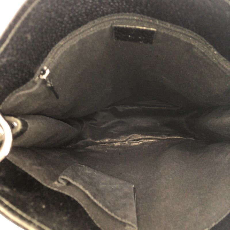 Prada Tessuto Triangle Logo Plate Black Silver Hardware Nylon Shoulder Bag