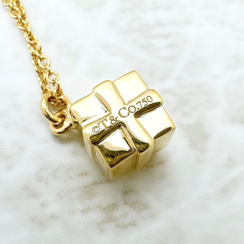 Tiffany & Co Gift Box Yellow Gold Necklace Approx 41cm (16.14in) U