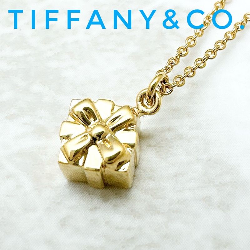 Tiffany & Co Gift Box Yellow Gold Necklace Approx 41cm (16.14in) U