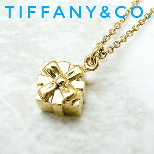 Tiffany & Co Gift Box Yellow Gold Necklace Approx 41cm (16.14in) U