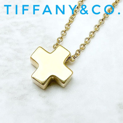 Tiffany & Co Roman Cross Yellow Gold Necklace Approx 43cm (16.93in) U