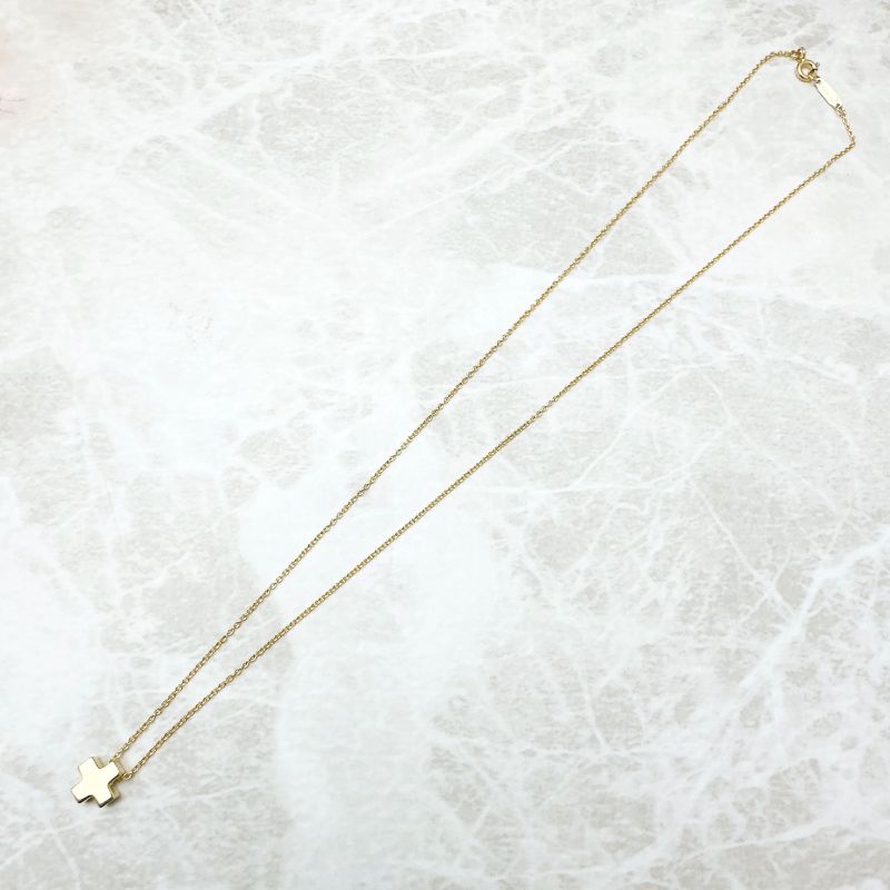 Tiffany & Co Roman Cross Yellow Gold Necklace Approx 43cm (16.93in) U