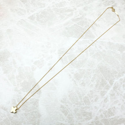 Tiffany & Co Roman Cross Yellow Gold Necklace Approx 43cm (16.93in) U