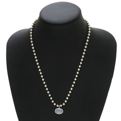 Gucci Interlocking G Ball Chain Necklace 925 40.6g