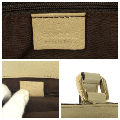 Gucci Beige Ivory Gold Hardware GG Canvas 170004 Tote Handbag Ladies 506358