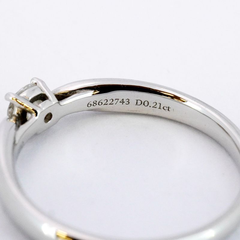 Tiffany & Co Ring Harmony 1PD Pt950 Platinum Diamond 0.21ct 11 Ladies