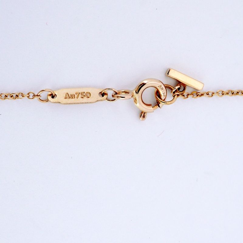 Tiffany & Co Necklace T-smile Small 18K Pink Gold Pink Gold Ladies