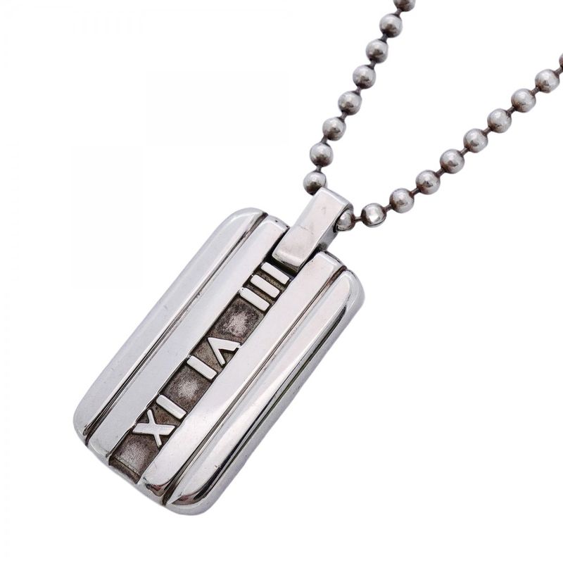 Tiffany & Co Necklace Atlas 925 Silver Men Women Unisex