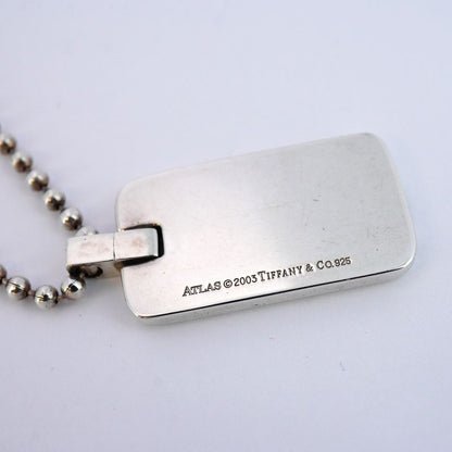 Tiffany & Co Necklace Atlas 925 Silver Men Women Unisex