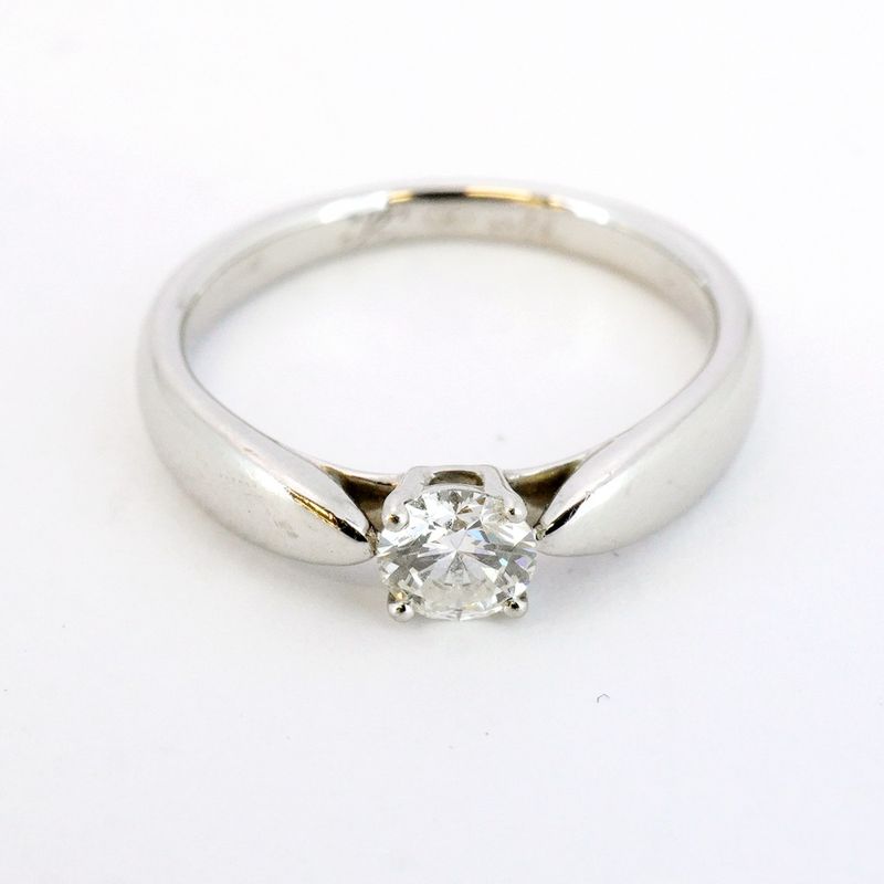 Tiffany & Co Ring Harmony 1PD Pt950 Platinum Diamond 0.21ct #4 Ladies